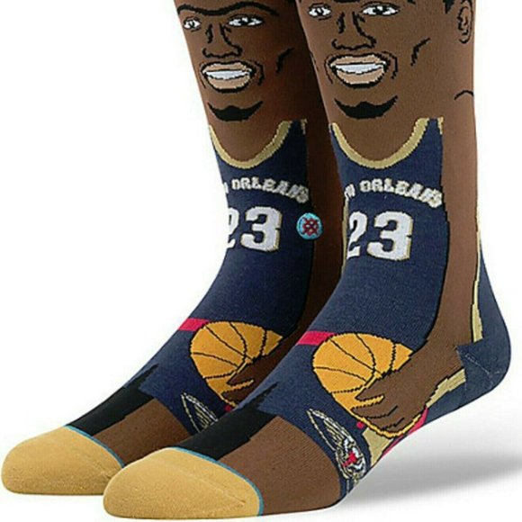 STANCE NBA Anthony Davis Pelicans Socks Sz L 9-12